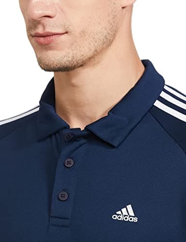 Adidas Men Polyester M CLS POLO,Training Polo Shirts,CONAVY , Large 3
