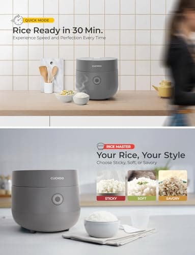 CUCKOO Multifunctional Electric Rice Cooker | 2 Litres Premium Non-Stick Pot | 6 Cups or 650 Grams Raw Rice Cooking Serves 2-6 People | 580 Watt Multi Cooker With 13 Menu Presets & Auto Clean Feature  5