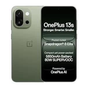 OnePlus 13s | Snapdragon® 8 Elite | Smarter with OnePlus AI | Lifetime Display Warranty | 12GB+256GB | Green Silk