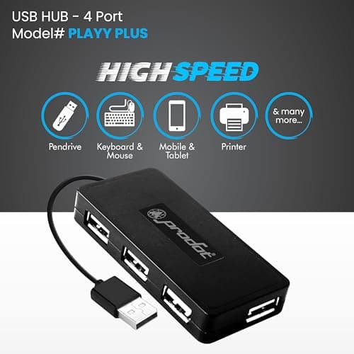 Prodot 5-in-1 Wired Combo Pack | 217 Mini Wired Keyboard + 185 Optical Mouse + 4 in1 Port USB Hub + USB Type-A to Type-C OTG + Anti-Slip Mouse Pad | for Laptop/Desktop 3