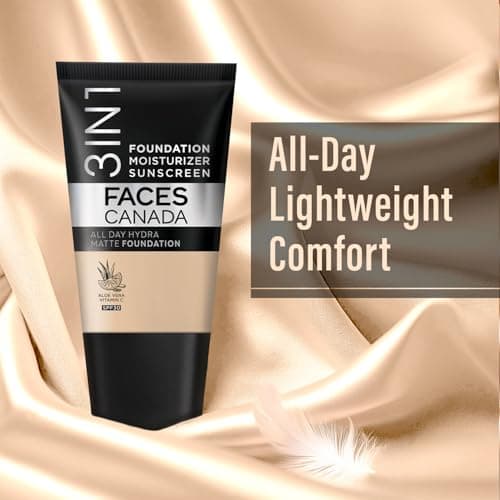 FACESCANADA Celeb Glow Combo | Strobe Cream - Rose Gold, 18ml + Hydra Matte Foundation - Absolute Ivory, 18ml + Comfy Matte Wow - Choco Couture, 3.8ml | Highlighter | Highly Pigmented | Pack of 3 3