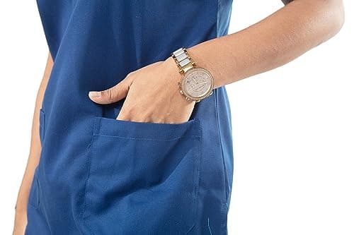 UNIFORM CRAFT Women's Polyester-Cotton Nurse Uniforms - Ideal for Nurses Uniform | Clinic Uniforms | Hospital Uniform for Nurses | Hospital Uniform | NT07 Royal Blue (M) 3