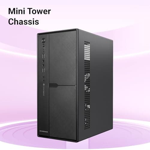 Zebronics Debonair, Computer Chassis, Micro ATX/Mini ITX, USB x 2, Front Audio, Perforated Side Panel, Top-Mounted PSU 2