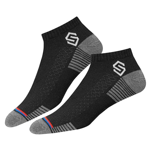 SWAGR 12 Pairs Sports Cotton Ankle Length Socks for Men, Pack of 12., Assorted 4