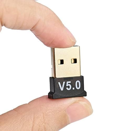 AUSHA® USB Bluetooth 5.0 Adapter Transmitter Bluetooth Receiver Audio Bluetooth Dongle Wireless USB Adapter for Computer PC Laptop