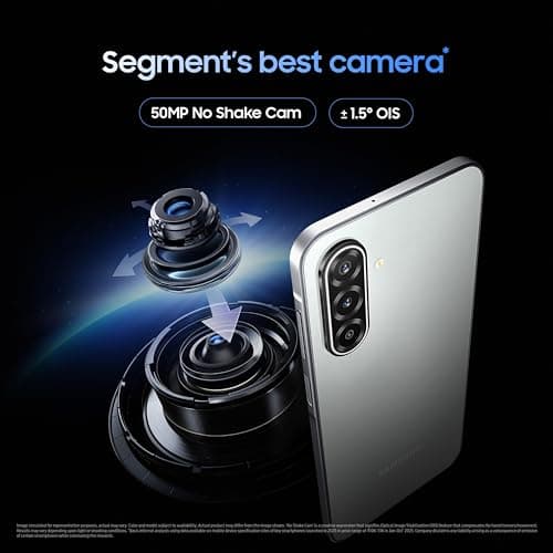 Samsung Galaxy M17 5G Mobile (Moonlight Silver, 8GB RAM, 128GB Storage) | 50MP OIS Triple Camera | Gorilla Glass Victus| IP54 | 6 Gen OS Upgrades | AI | Gemini Live | Lag-free Gaming | Without Charger 4