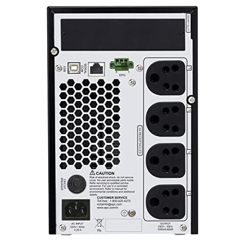APC Smart-UPS RC SRC1KI-IN 1000VA / 800W Online UPS | Pure Sine Wave | Backup for Clinics, Diagnostic Equipment | Internal Battery | 4 Power Backup Outlets | LCD Display | 2 Year Warranty 4