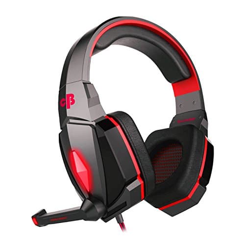 Cosmic Byte Over the Ear Headphone with Mic & LED - G4000 Edition (Red) 3