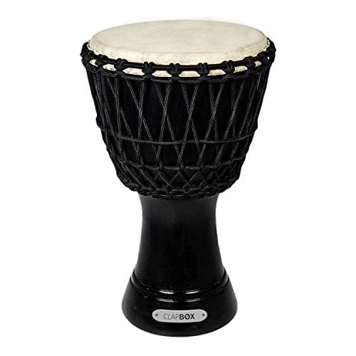 Clapbox Djembe - Mango Wood (35.56 cm (14 inch), Black)