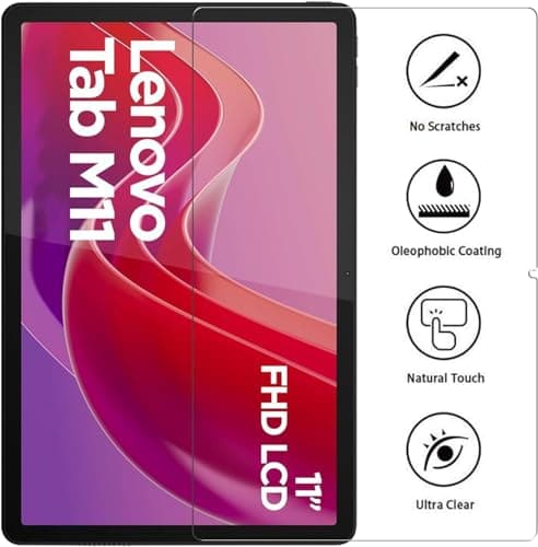 VERTUS® Premium Tempered Glass Screen Protector for Lenovo Tab M11 11 inch with Anti-Scratch & Smudge Proof Coating 2