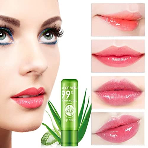 VBA Aloe Vera Lipstick Moisturizing Waterproof Color Changing Long Lasting Nutritious Lip Balm Lips Moisturizer Your Mood Magic Lipstick (Pack of 1) 5