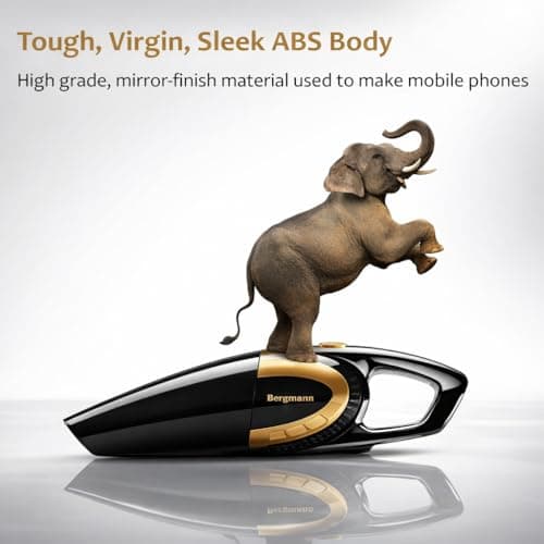 Bergmann Stunner Car Vacuum Cleaner with Stainless Steel HEPA Filter (Black) 5