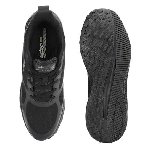 JQR Men Global Plus Full BLK Running Shoes 6/UK India 4
