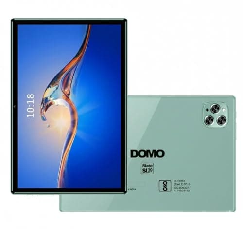 DOMO Slate SL39 10.1-Inch 4G Tablet PC, inbuilt Storage, 4GB RAM + 32GB,1TB Expandable, Dual SIM Slot, Octa Core CPU, Bluetooth, GPS (Green)