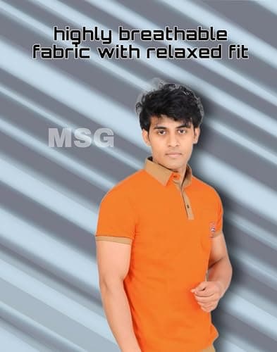 Indian Oil Uniform T Shirt (IOCL) Uniform Regular fit (in, Alpha, XL, Regular, Orange) 4