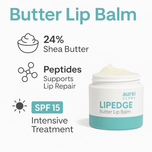 Lipedge Butter Lip Balm, Deep Nourishing, Long-Lasting Moisture 10g 3