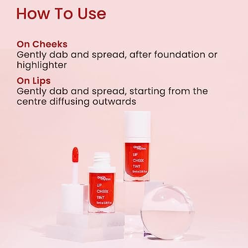 Earth Rhythm Lip, Cheek & Eye Shadow Tint - Mermaid & Brandy Combo, with Goodness of Pomegranate & Grape Seed Extract, Blush for Women & Girls – 10ml (Pack of 2) 4