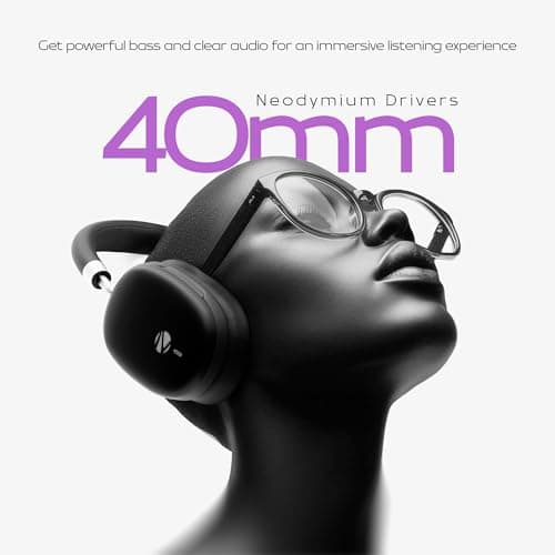 Zebronics Wireless Headphones, Hybrid ANC 48dB, Upto 100Hrs Playback, 40mm Drivers, Dual Mic ENC, BT v6.0, Gaming Mode, Dual Pairing, Touch Controls, App Support, AUX (Silencio 200T, Black) 2