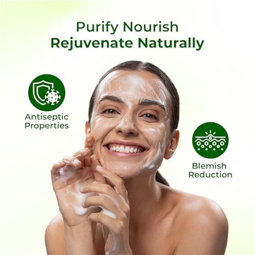 Elois Neem and Turmeric Facewash l Sun-Lightening l Cooling Effect l Acne and Blemishes Solution l Paraben Free l For All Skin Types l 100g 5