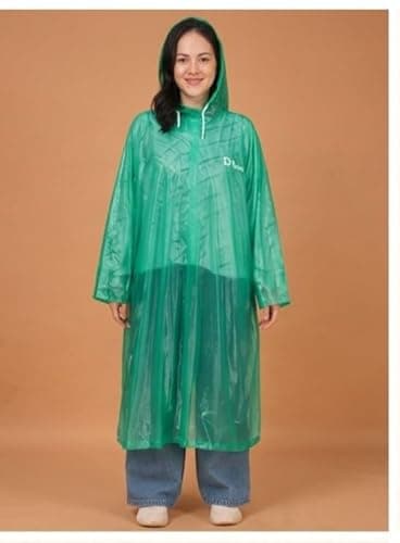 Waterproof Hooded Raincoat Poncho, Free Size, Lightweight, Travel Friendly, Multicolour 3