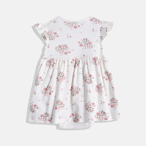 Mothercare Girls Autumn Charm Printed Short Sleeve Rompers | Soft Baby Jumpsuit Playwear | Pink Infant Outfit for Toddlers 2