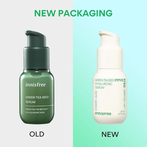Innisfree Green Tea Seed Hydrating Serum 30ml with Hyaluronic Acid, Korean Face Serum for Glow & Hydration for all skin types 2