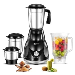 Havok 750W Mixer Grinder for Kitchen with 4 Jars | Heavy Duty 20000 RPM Motor Mixie for Spices Chutney Smoothies | Rust-Resistant Blade | Overload Protection | 1.5L Large Blending Jar