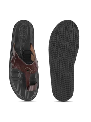Bata F.Lite Men's Maroon Sandals - 9 UK (8765479) 4