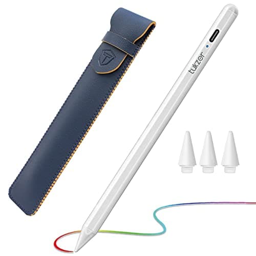 Tukzer Active 2nd Gen Stylus Pen iPad Pencil | Palm Rejection, Tilt Sensor, High Precision| for only 2