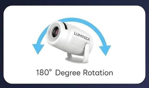 WELITRO 1080 Full HD Smart Projector with 4K Support | Android 14 WiFi 6 Bluetooth Projector | 200 ANSI Lumens Mini Portable Projector | 180° Rotation | Home Theater, Mobile, Laptop Compatible 5