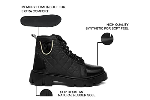 Rising Wolf Men’s Casual Boots for Men Stylish, Durable & Comfortable Everyday Footwear for Travel, Work, or Outings, Ideal for All-Season Casual Use Black 3