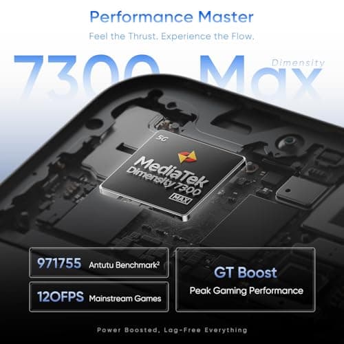 realme 16 Pro 5G Smartphone 8+256GB, 144Hz AMOLED Display, 7000mAh Battery, 80W SuperVOOC, 200MP Primary Camera 50MP Front Camera, MediaTek 7300-Max Processor, IP69, Pebble Grey 3