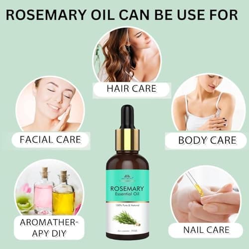 INTIMIFY Rosemary Essential Oil For Hair Growth, Reduce Acne, Moisturize Skin For Men & Women 30 ml 4