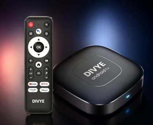 Divye Electronics Q2 Mini TV Box with with 8K Display,Bluetooth, Android 16, 4GB Ram 32 GB ROM, ROCKCHIP Quad Core Processor, Decoding,Support 2.4G WiFi