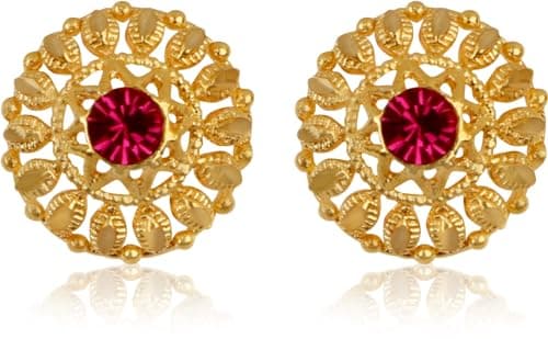 Traditional Wedding Maharashtrian Kolhapuri Thushi Necklace Saaj Thushi Mangalsutra Pendant Locket Necklace Set Jewellery Set with Jhumki Earring Combo 5