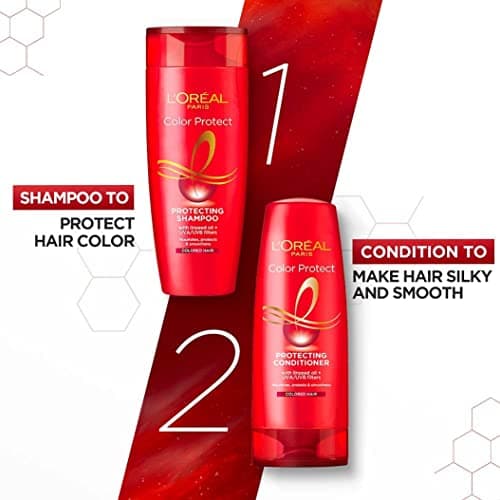 L'Oreal Paris Shampoo, Vibrant & Revived Colour, For Colour-treated Hair, Protects from UVA & UVB, Colour Protect, 340 ml (Pack of 2) 4