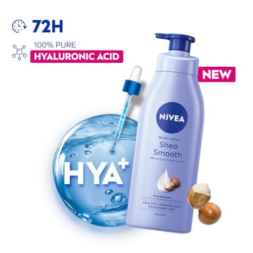 NIVEA Shea Smooth 400ml Body Lotion | 72 H Moisturization | With Deep Moisture Serum & Shea Butter | Non Greasy & Healthy Looking Skin 2