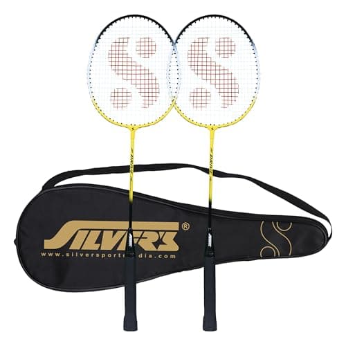 Silver's Drive Badminton Kit (2 Racquets with Full Cover)(Yellow/Black)