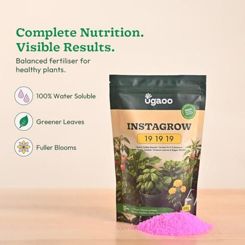 Ugaoo InstaGrow NPK 19:19:19 Fertilizer (500g) | Water-Soluble Plant Food for Growth, Flowering & Fruiting | Balanced NPK for Indoor & Outdoor Plants 2