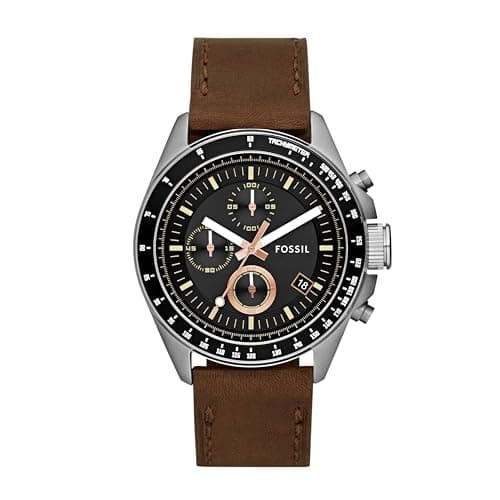 Fossil Decker Brown Watch Ch2885 - Chronograph, Men, Leather