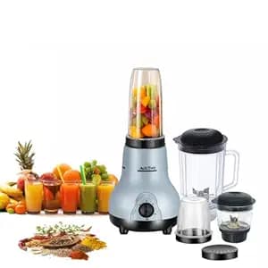 ACTIVA Easy Mix Nutri 4 Jar Mixer Grinder for Smoothies, Chutney & Shakes, Long Lasting Shock Proof Abs Body, Powerful 500 Watt Heavy Duty Motor Grey