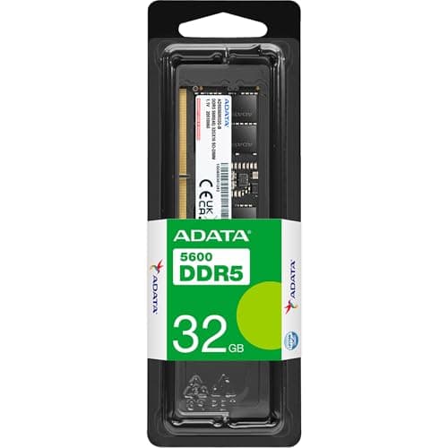 ADATA Premier 32GB 5600MHz SO-DIMM DDR5 Laptop Memory, Single RAM Module, Supports Intel & AMD Latest CPU, Intel XMP & AMD Expo, Built in PMIC, On Die ECC, Low Voltage, More Bandwidth - AD5S560032G-S 3