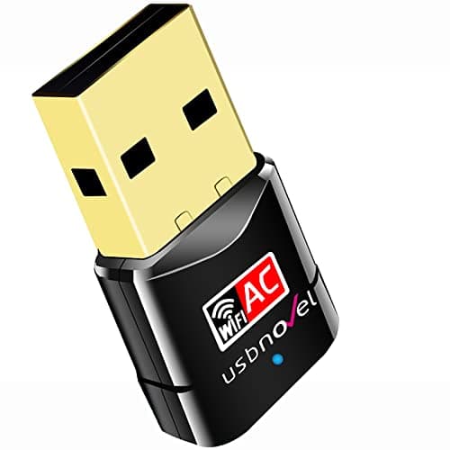 USB WiFi Adapter AC600Mbps USBNOVEL Dual Band 2.4G / 5G Wireless WiFi Dongle Network Card for for Laptop Desktop Win10/8/8.1/7/Vista/XP/2000, Mac OS X 10.6-10.13