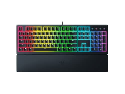 Razer Ornata V3 Gaming Keyboard: Low-Profile Keys - Mecha-Membrane Switches - 10-Zone RGB Lighting - Spill-Resistant - Magnetic Wrist Wrest - Classic Black - Rz03-04460100-R3M1, Wired