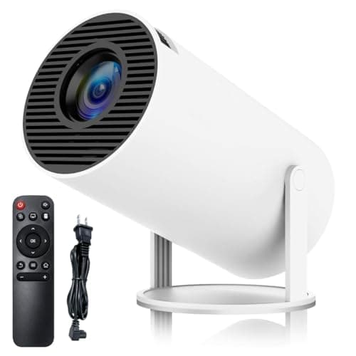 Steepify Portable Mini Projector, 4k Support 720p Resolution Full HD Projector, Remote Controller Portable Projector WiFi 5G BT 5.0, Cinema Projector Compatible/Android