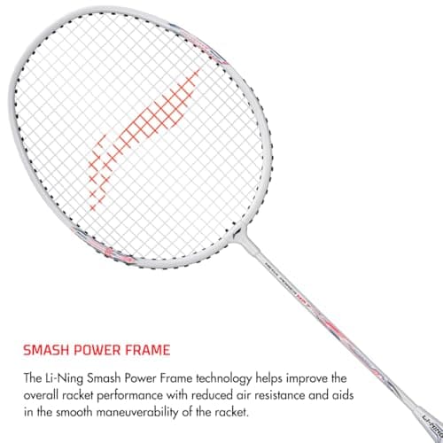 Li-Ning Aluminum Badminton Racket Mega Power 7 , Blue/Orange 2