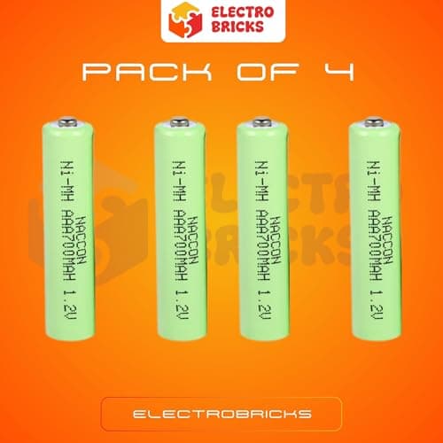 Electrobricks Ni MH AAA 1.2V 700mAh Rechargeable Cell (2) 3