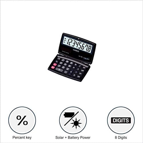 Casio SX-100-W Portable Calculator with Foldable Design 2