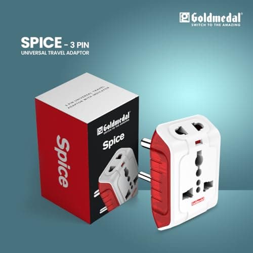 Goldmedal Spice 3-pin Universal Multi Plug (with Indicator) 2