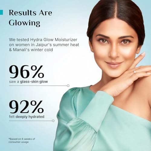Pilgrim Korean Light Gel Oil Free Hydra Glow Moisturizer Cream 100 g| With Hyaluronic Acids, 3% Niacinamide, Rice Water for 5x Hydration & Instant Glass Skin | Hydrating Gel for All Skin Type 5